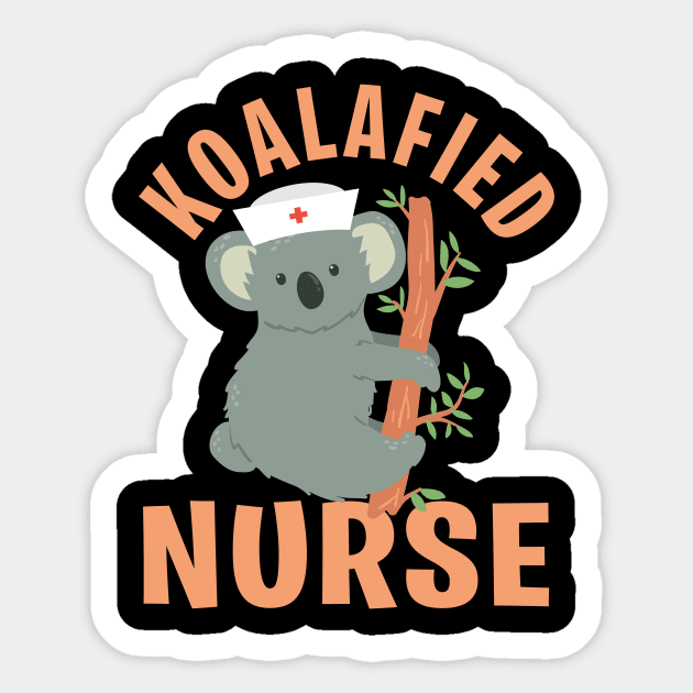 Koalafied Nurse Sticker by Rengaw Designs